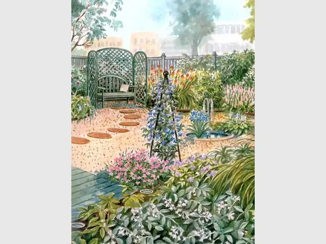 Dessin de jardin