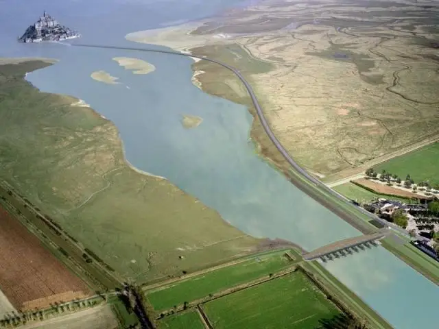 Vue du ciel après - Mont-Saint-Michel