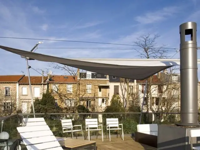 Le toit-terrasse - maison à paris