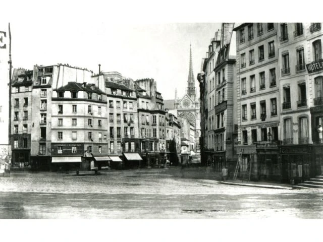 Paris centre Maubert -Monge-Saint-Séverin - Paris photographié au temps d'Haussmann