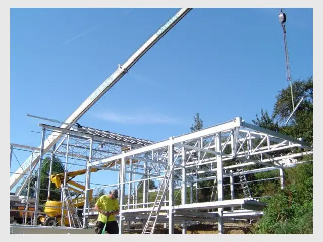 Montage de la structure acier - casaluce