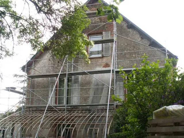 Travaux : pignon Sud - Maison de maître