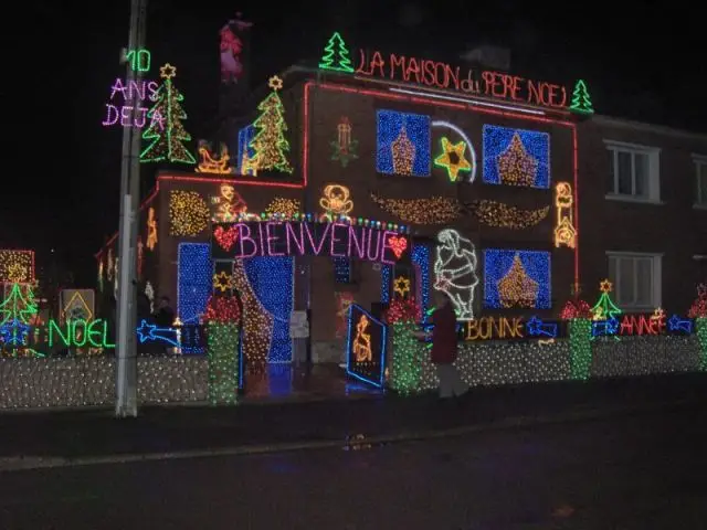 Maison illuminée - Illuminations de Noël