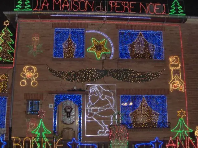 Façade - Maison illuminée - Illuminations Noël