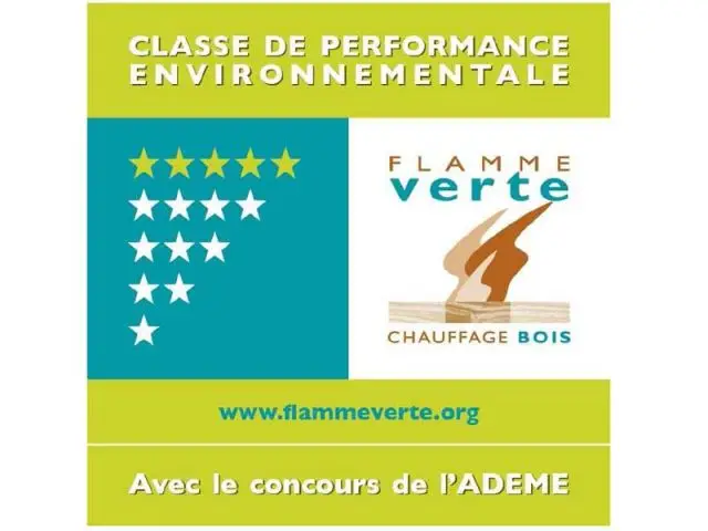 label flamme verte