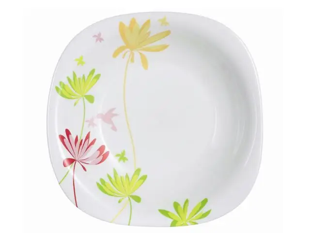 Notes de couleurs - assiette plate