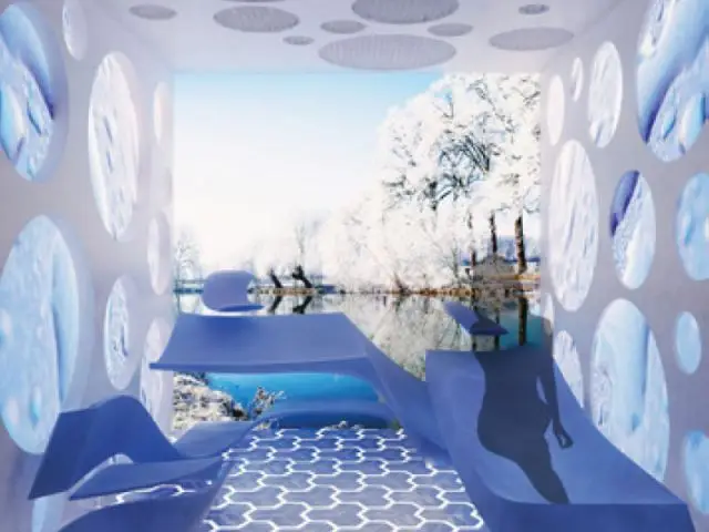 Paysages des saisons - salle de bains futur