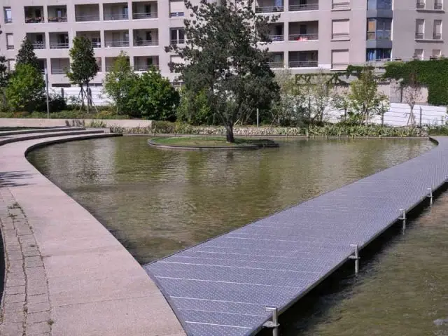 Le bassin à débordement - quartier La Buire Lyon