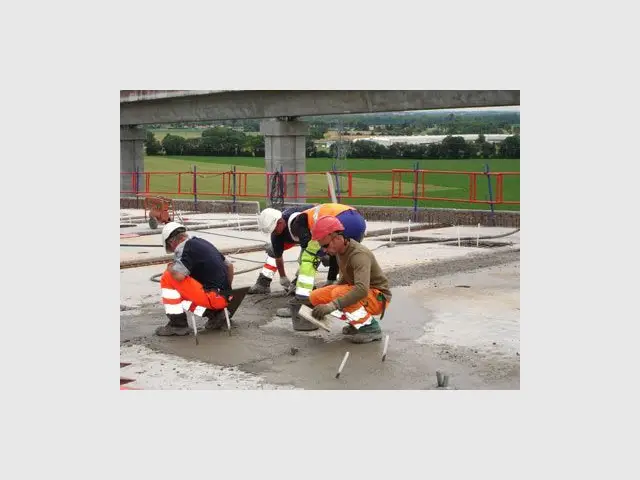 Mortier de remplissage fluide - viaduc cotiere près de lyon