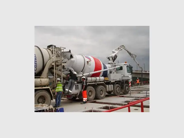 Fournisseur de béton sur ce chantier - viaduc cotiere près de lyon