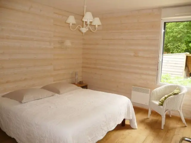 Chambre parentale - Reportage Maison bois