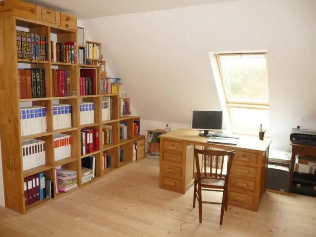 Mezzanine côté bureau - Reportage maison bois