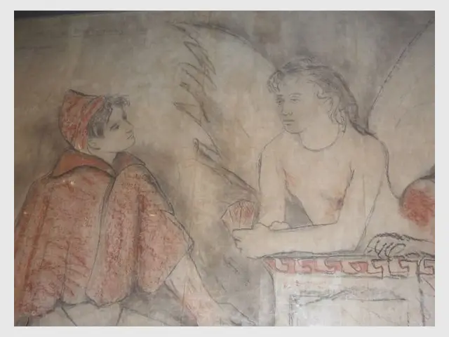 tableau dans maison de Cocteau