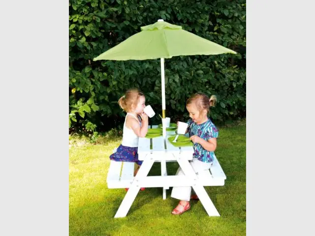 banc parasol enfant