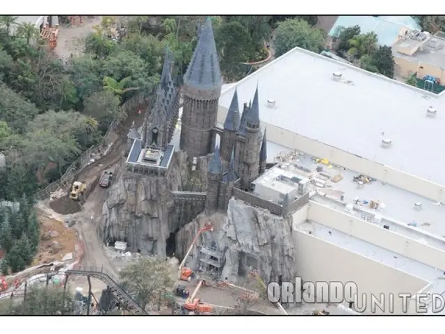 Château Poudlard en construction