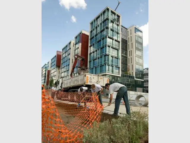 Travaux des terrasses - seine arche nanterre