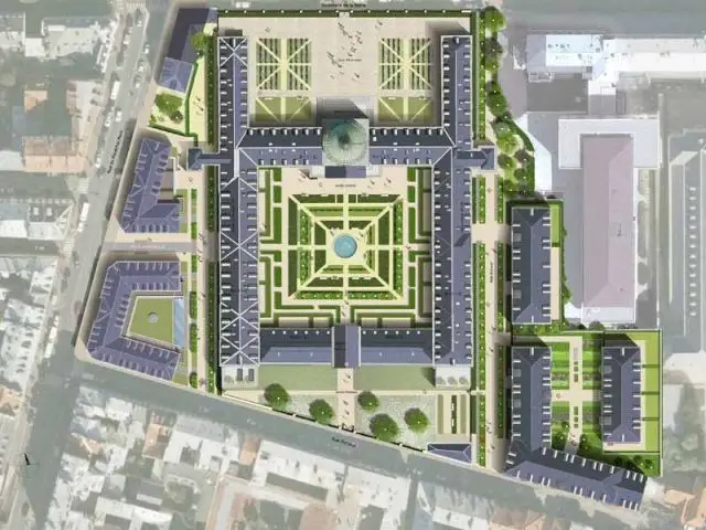 Plan masse - hôpital Royal Richaud Versailles