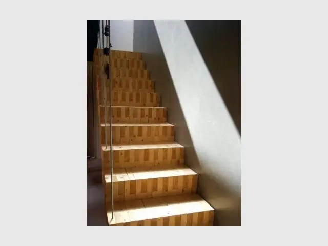 Escalier bois - Reportage extension maison