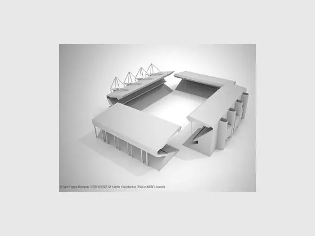 Le stade en état actuel - stade geoffroy saint etienne