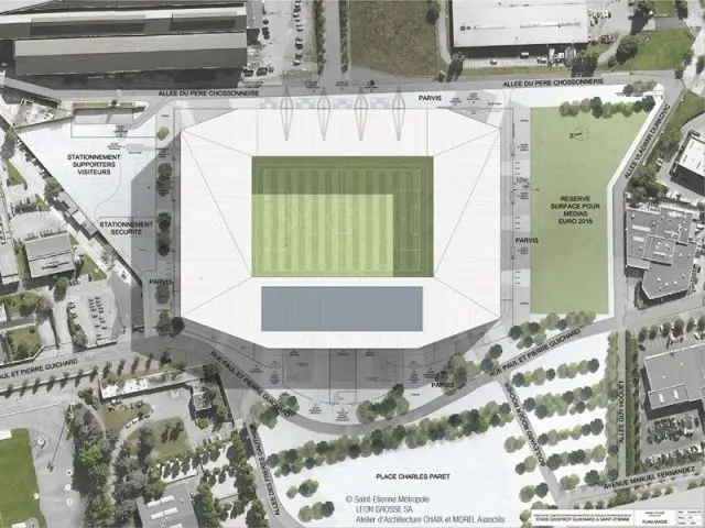 Plan de masse - stade geoffroy saint etienne