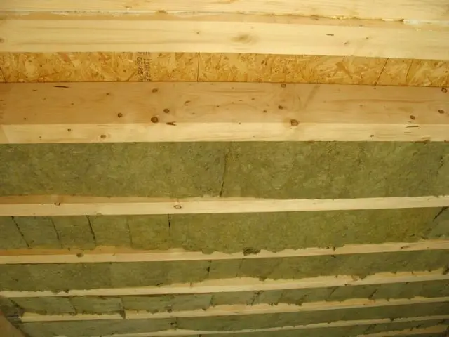 Plafond du rez-de-chaussée - Isolation Rockwool Eco-logis