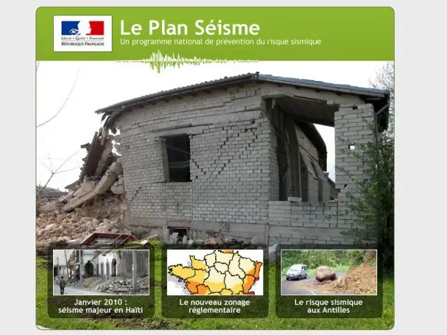 Plan séisme 