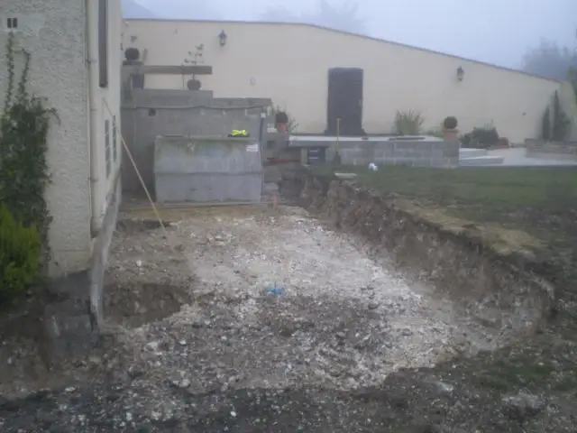 1ère étape : le terrassement - Travaux terrasse