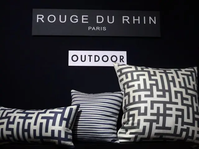 Rouge du Rhin - coussins outdoor