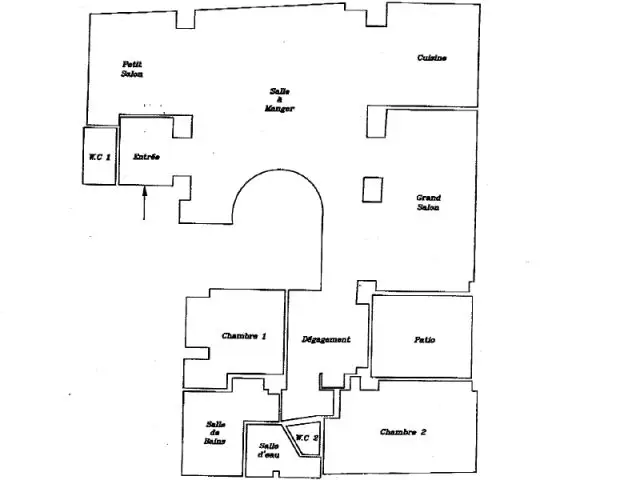 Ancien plan - Appartement Montmartre