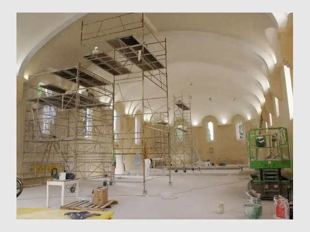 La voûte de l'église abbatiale - Bâtisseur de monastère