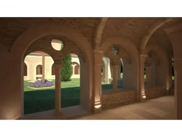 Le jardin - vue 3D - Bâtisseur de monastère