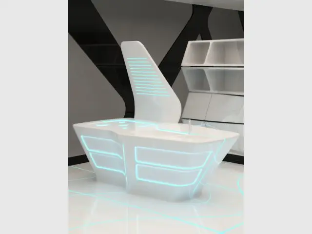 Détail cuisine - Tron designs Corian®