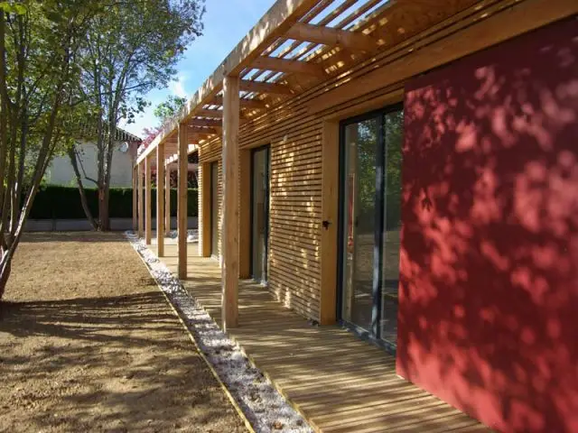 Pergola - Maison bois bioclimatique