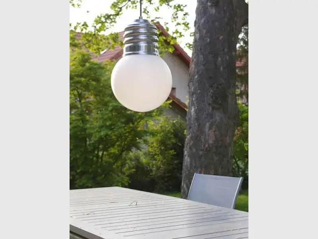 Suspension ampoule - Luminaires jardin