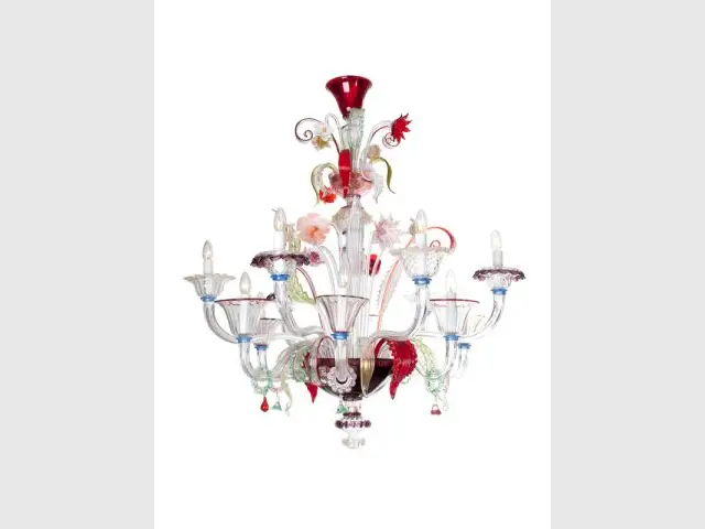 Lustre multicolore - 15 suspensions originales