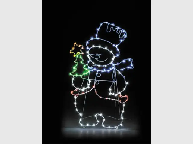 Bonhomme de neige lumineux - noel