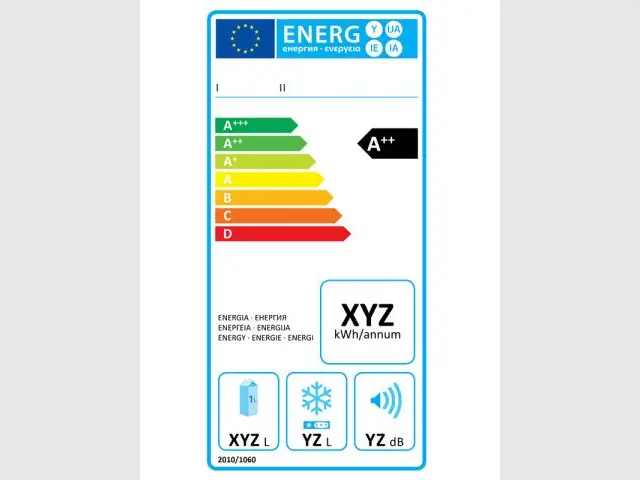 Nouvelle étiquette énergie pour les appareils de froid à compression de vapeur - Nouvelle étiquette énergie