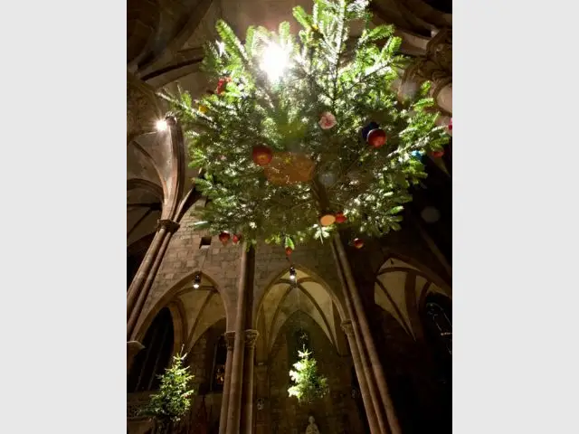 Le sapin de Noël de la région de Sélestat, en Alsace - Tour de France décoration Noël