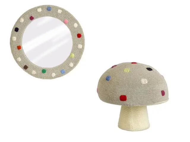 Miroir et pouf pour les enfants 