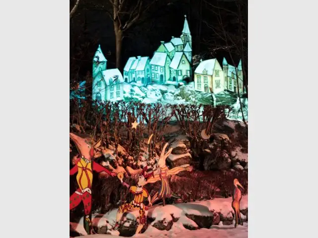 Maison du père Noël de Sous-Parsat - Illuminations - Maison illuminée Sous-Parsat