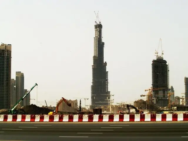 Burj Khalifa en construction