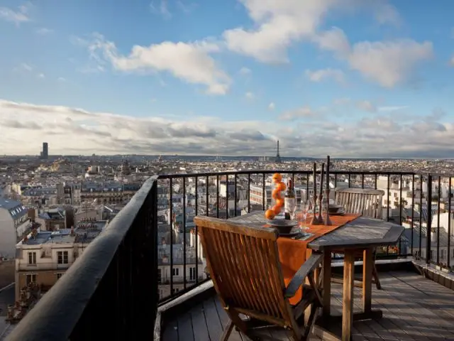 Terrasse - Reportage appartement Abesses