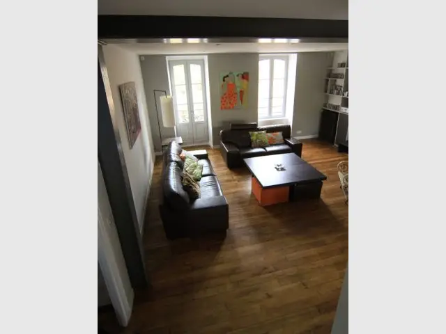 Un parquet conservé - Maison DPLG / Rennes / reportage