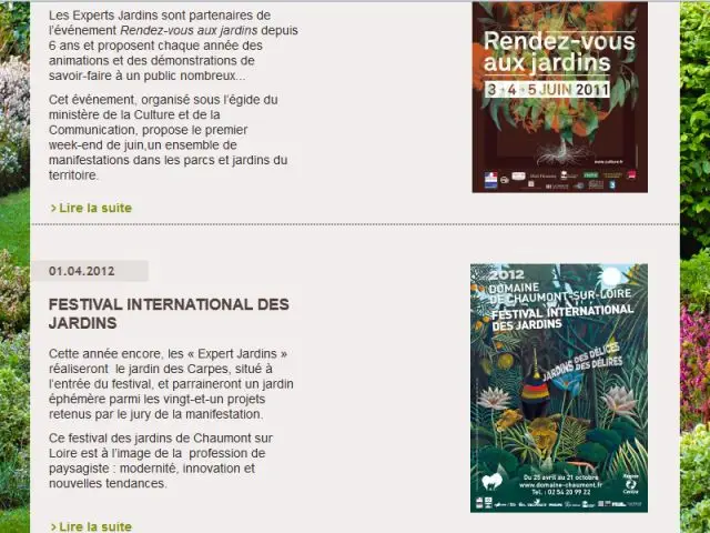 Les rendez-vous des jardinophiles - Unep