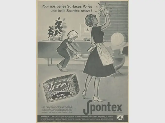 Publicité des années 30 - Saga Spontex