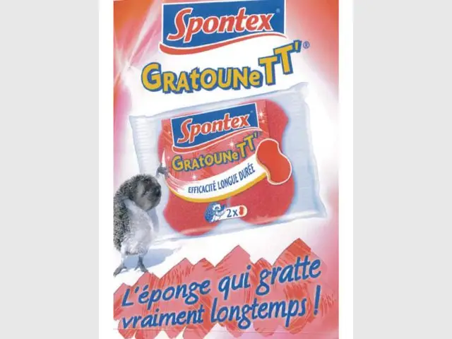 Publicité pour la Gratounett' en 1984 - Saga spontex