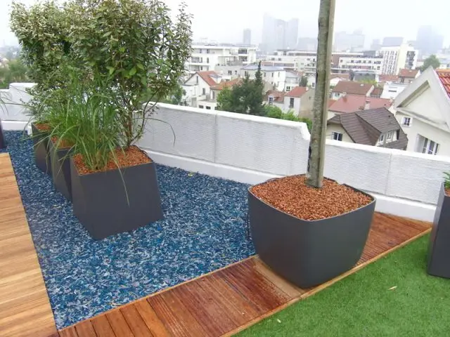 Des pétales de caoutchouc pour les espaces décoratifs - terrasse