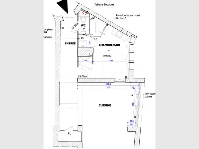 Plan projet - Rénovation appartement à Lyon