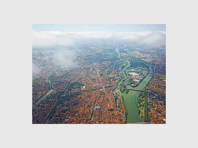 Toulouse vue du ciel