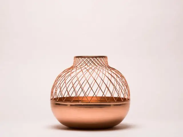 Grid Vase - Jaime Hayon / Édité par Gaia & Gino - cuivre